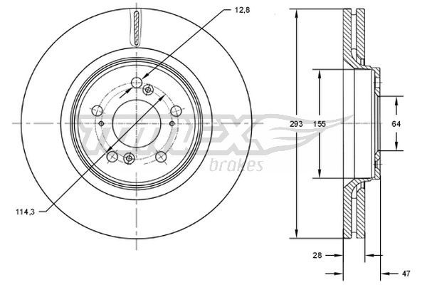 TOMEX Brakes Bremsscheibe